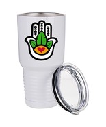 Hamsa  White 30 Oz  Double Wall  Tumbler - £14.87 GBP