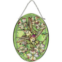 Amia Friendship, Hummingbird Glass Sun Catcher, 9&quot; tall - £21.65 GBP