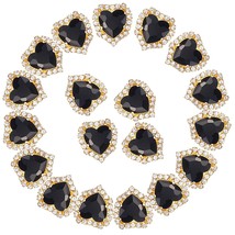 Heart Rhinestones 30Pcs Sew On Rhinestones Buttons Heart Shaped Rhinesto... - £19.01 GBP