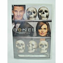 Bones The Complete Season Four Body Bag Edition DVD, 2009, 7 Disc Set New - £8.03 GBP