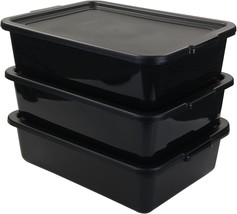 Pekky 13 L Food Service Bus Tubs With Lids, 3 Packs Commercial Tote Box,... - £30.60 GBP