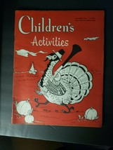 1959 November Children&#39;s Activities Magazine Thanksgiving NOS Chicago WS7C - £7.98 GBP