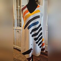 UNCLE FRANK Boho Artsy Striped Sleeveless Tunic Dress Size XS Festival W... - $43.56