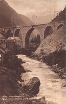 Lotschbergbahn Berne Switzerland~Goppenstein VIADUKT-ERGISCHHORN Photo Postcard - £5.93 GBP