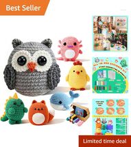 Complete Beginner Crochet Kit with Video Guide - Fun Crafts for Adults &amp;... - $42.52