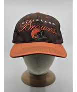 Vintage 90&#39;s Drew Pearson NFL Cleveland Browns Script Snapback Hat Cap VTG - €25,53 EUR
