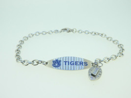 NEW Stainless Steel Auburn Tigers Logo ID 8 inch Bracelet - £34.59 GBP
