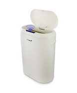 Elama 13 Gallon Automatic Sensor Hands Free Round Top Trash Can in White - $1,836.82 MXN