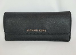 Michael Kors Black Flap Wallet With Zipper Back Pocket - £54.89 GBP