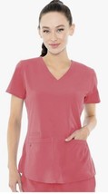 Med Couture Energy - Scrubs Shirt Top Size Medium Coral **Free Shipping** - £15.67 GBP