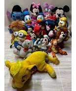 Disney Plush Lot Of 21 Mickey Mouse  Lilo &amp; Stitch Piglet Tigger Simba &amp;... - $97.99