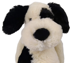 Jellycat Plush Puppy Dog Black Eye Stuffed Animal Floppy Ears Toy Cream White 3+ - £13.54 GBP