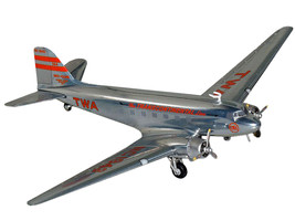 Douglas DC-3 Commercial Aircraft &quot;TWA (Trans World Airlines)&quot; (NC1943) Polished  - $94.60