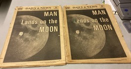 Lot Of 2 Daily News - July 21, 1969 - Man Lands On The Moon - $17.81