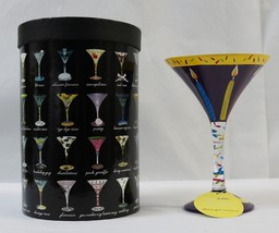 Lolita Love My Martini Glass Collection &quot;40 Something&quot; Hand Painted Birthday - £12.08 GBP