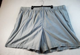 Ks Island Swim Trunk Shorts Men 5XL Gray 100% Nylon Pocket Elastic Waist Pull On - £12.54 GBP