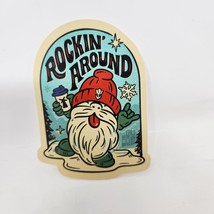 Dutch Bros Sticker November 2023 Rockin&#39; Around Santa Gnome - £5.43 GBP