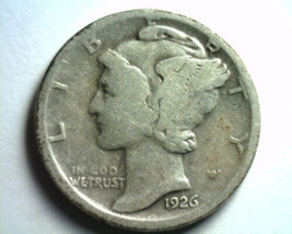 1926-D MERCURY DIME GOOD G NICE ORIGINAL COIN FROM BOBS COINS FAST 99c S... - $6.00