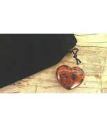 Mahogany Obsidian Reiki Healing Crystal Puff Heart 30mm With Pouch Courage - €4,32 EUR