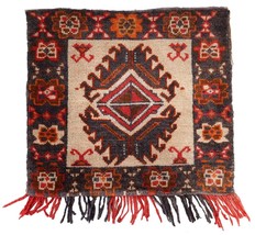 Handmade vintage Turkish Sivas salt bag 1.2&#39; x 1.4&#39; (39cm x 45cm) 1960s ... - $285.12 CAD
