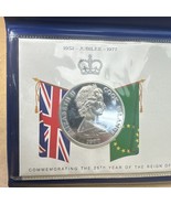1977 Cook Islands - Sterling Silver 25 Dollars Coin - &#39;Silver Jubilee&#39; P... - £40.05 GBP