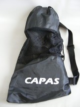 CAPAS Black Gray Snorkel Swim Diving Fins Travel Size Youth Size 9-13 - £14.94 GBP