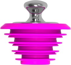Tub Stopper, Washbasin Stopper，Bathtub Plug, Silicone, Pink，Patented Product - £28.18 GBP