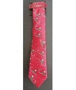 NEW Men&#39;s Christmas Holiday Neck Tie Santa Sled Novelty Humor Red  FREE ... - $223.54 MXN