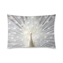 White Peacock Pillow Case 30&quot; x 20&quot; (2 Sides) - $431.73 MXN