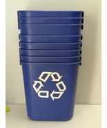 Lot of 8 Rubbermaid Commercial Small Deskside Recycling Plastic Containe... - $155.12 CAD