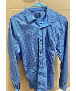 Allen Solly Mens Shirt Button Up Size 44 Classic Fit Long Sleeve Blue - $15.00
