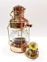 Vintage Antique 14&quot; Ship Lamp Boat Copper Brass Oil Lantern  A Maritime Collect - £59.13 GBP