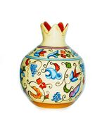 Handmade Armenian Ceramic Pomegranate Vase, Candleholder, Flower Vase, M... - $913.83 MXN