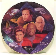 Star Trek 30 Years Captain&#39;s Tribute Ceramic Plate 1997 COA and BOX - £19.01 GBP