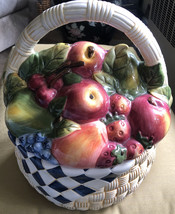 Picnic Basket cookie jar, Susan Winget - $25.00