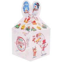 10pcs Christmas Clear Gift Boxes Xmas Eve Candy Packaging Case Party Supplies - £14.91 GBP