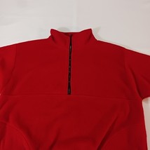 Athletic Style New York Men's Red 1/4 Zip Fleece Pullover Sweatshirt Size Large image 7
