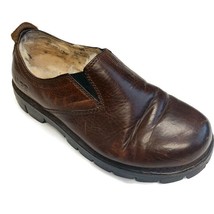 UGG Australia Sheepskin Lined Leather Shoes S/N 5487 Brown Mens Size 7 W... - $37.02