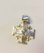 825 Sterling Silver Pendant Cross, New from Jerusalem - £19.35 GBP