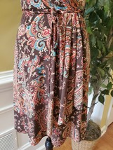 Lauren Ralph Lauren $109 Multi-Color Paisley Faux Wrap Dress Pxsp - £20.94 GBP