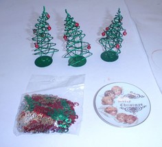 Lot Of Small Christmas Decorations Ornaments Small Plate Dish - $2.99