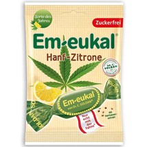 Dr.C.Soldan Em-Eukal Throat Lozenges: Hemp Lemon -75g-FREE Shipping - £7.08 GBP
