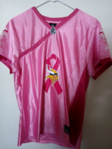Minnesota Vikings, Breast Cancer Pink, Throwback Jersey, Womens X-Large,... - $24.75