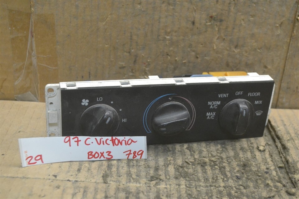 95-97 Ford Crown Victoria AC Heat Climate Control F5AH19C733AA Switch 78... - $28.41