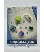 Shoe Charms 5 Pack Peace Symbol Flower Gem Beads Artsy Retro New - $500.01 MXN