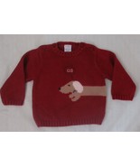 GYMBOREE maroon Weiner Dog Sweater 9-12 Mos - £4.01 GBP