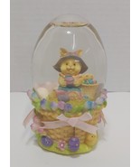 2004 Joelson Industries Easter Rabbit &amp; Basket Of Eggs Snowglobe - £8.37 GBP