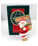 Vintage 1989 Hallmark Keepsake Ornament Collector&#39;s Club &quot;Visit From Santa&quot; - $16.42 CAD