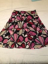 cato floral design Size 10 Skirt Lined Pleated A Line - $14.03
