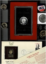 The Ultimate Ike COLLECTION/ From I Like Ike Button To Coins To First Day Cover - £55.94 GBP